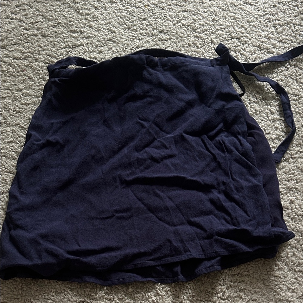 Aritzia Sunday Best Navy Blue Wrap Skirt